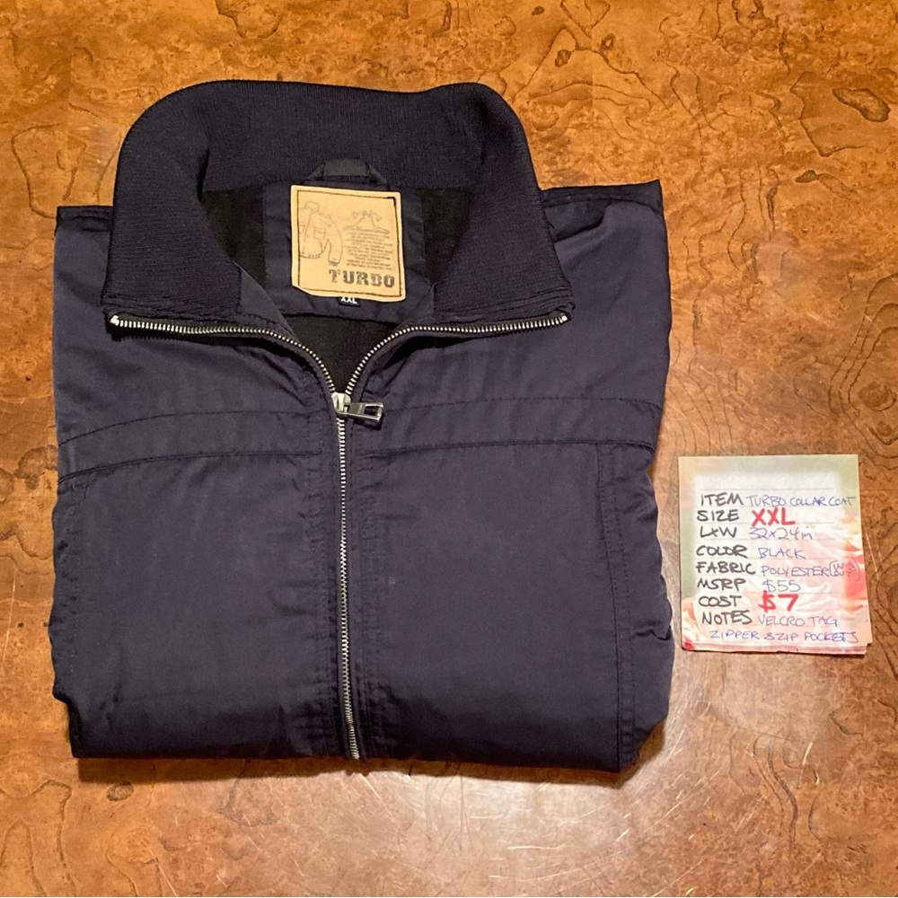 Turbo Zip-Up Collared Coat